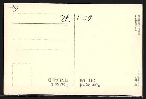 AK Helsinki, Rautatieasema, Bahnhof