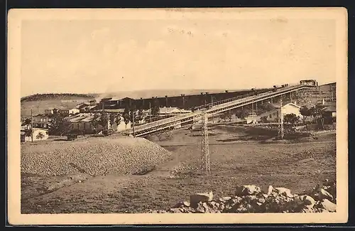 AK Djebel-Kouif, Mine de Djebel-Kouif, Cie des Phosphates de Constantine, Traînage à chaîne..., Bergbau