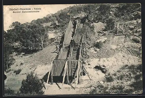 AK Djebel-Ouenza, Trémie, Société Concessionnaire, Bergbau