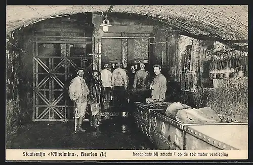 AK Heerlen, Staatsmijn Wilhelmina, Laadplaats bij schacht I, Kohlebergbau