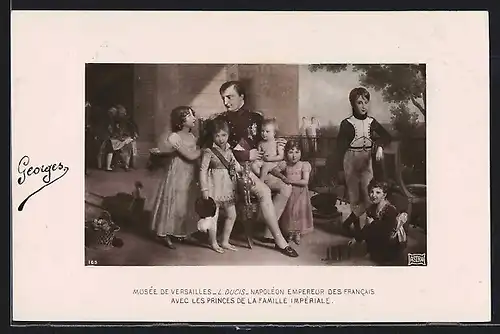 Künstler-AK Napoléon Empereur des Francais avec les Princes de la Famille Impériale
