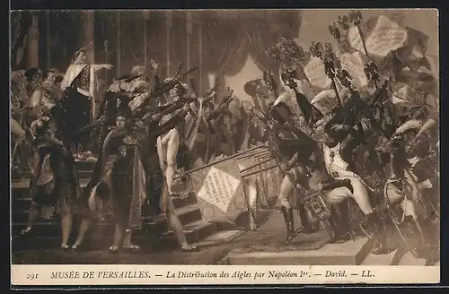 AK La Distribution des Aigles par Napoleon 1er