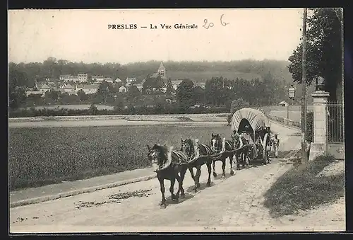 AK Presles, La vue generale de la Gare