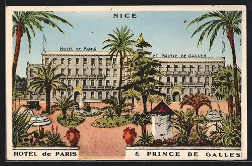 AK Nice, Hotel de Paris & Prince de Galles