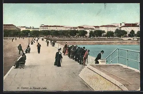 AK Cannes, la Nouvelle Jetée