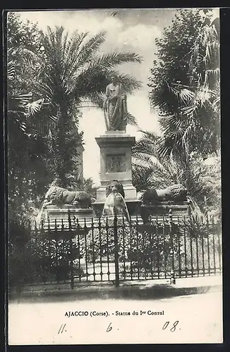 AK Ajaccio, Statue du premier Consul