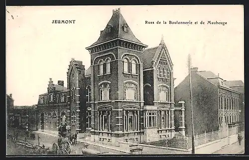 AK Jeumont, Rues de la Boulonnerie et de Maubeuge