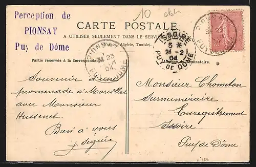 AK Marcillat, Scene villageoise