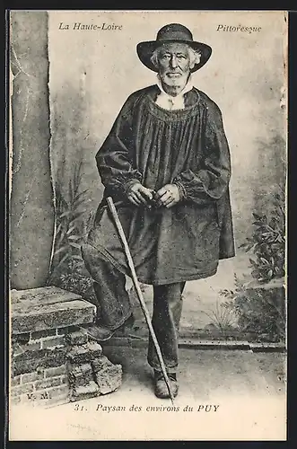 AK L`Aveyron Pittoresque - Un ancien, Greis in Tracht