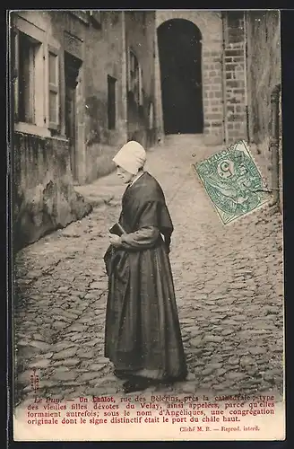 AK Le Puy, Un Chalot, rue des Pèlerins, près la cathédrale, Auvergne