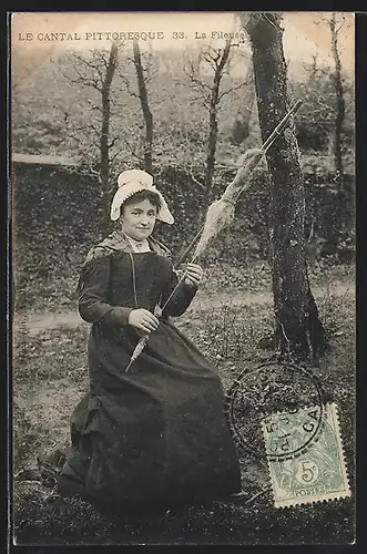 AK La Fileuse, Le Cantal Pittoresque, Auvergne