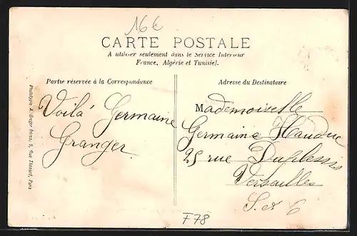 AK Ablis, Rue de Chartres, Strassenpartie