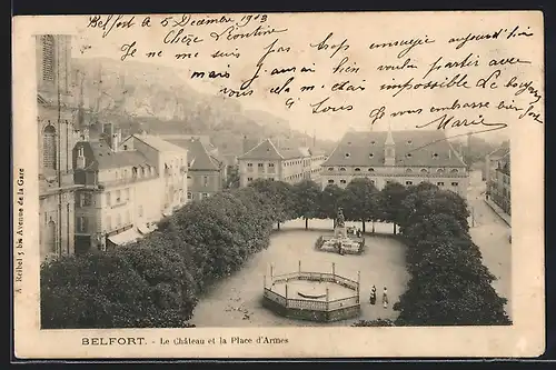 AK Belfort, Le Château et la Place d`Armes