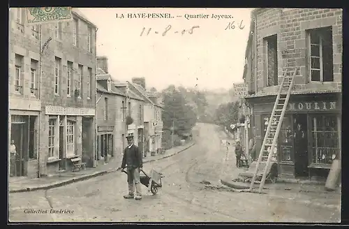 AK La Haye-Pesnel, Quartier Joyeux