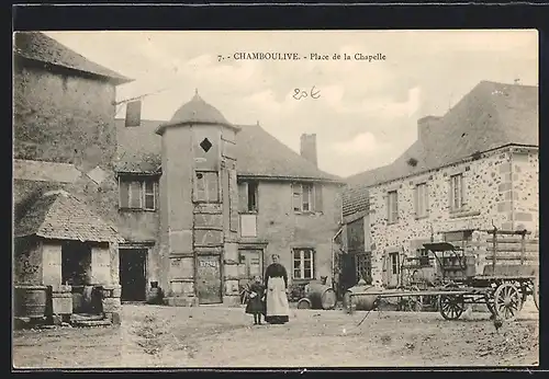 AK Chamboulive, Place de la Chapelle