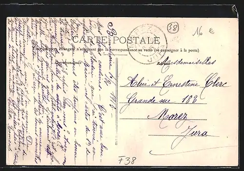 AK Beaureparie, Rue de Luzy-Dufeilland, Strassenpartie