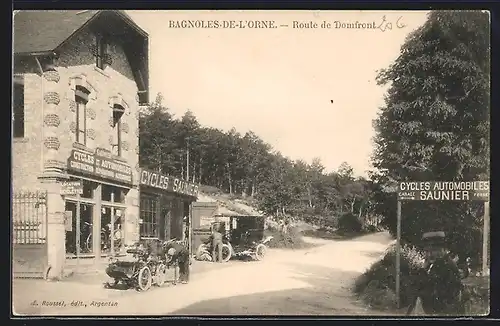 AK Bagnoles-de-l`Orne, Route de Domfront