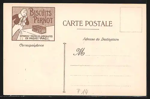 Künstler-AK sign. Luigi Loir: Cabourg, Les Plages de France, Reklame Biscuits Pernot, Marktleben