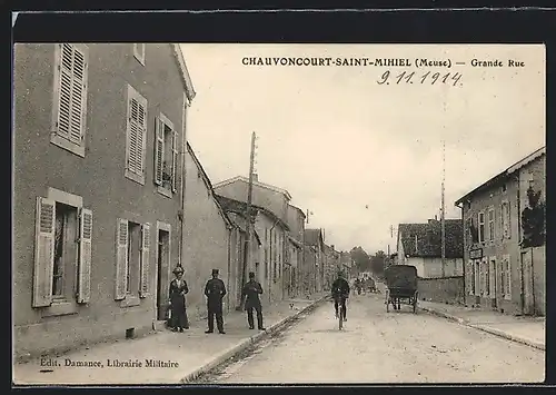 AK Chauvoncourt-Saint-Mihiel, Grande Rue, Strassenpartie