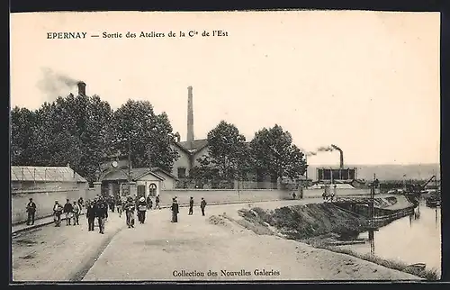 AK Epernay, Sortie des Ateliers de la Cie de l`Est