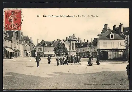 AK Saint-Amand-Montrond, La Place du Marché