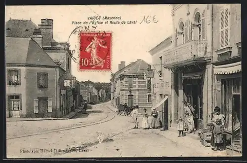 AK Vaiges, Place de l`Église et Route de Laval