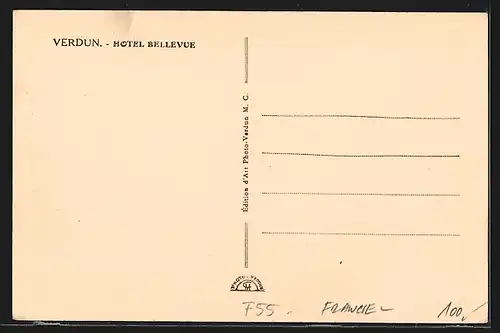 AK Verdun, Hotel Bellevue