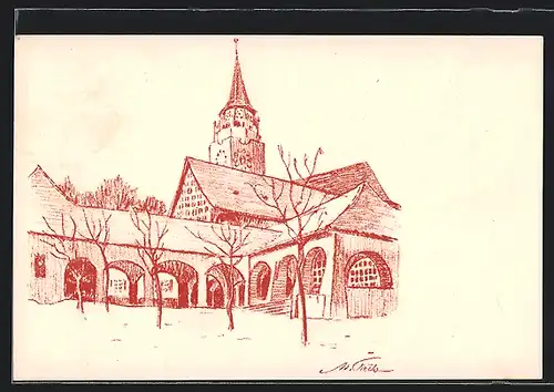 Künstler-AK Bern, Der Schweiz. Landes-Ausstellung 1914, Ortspartie