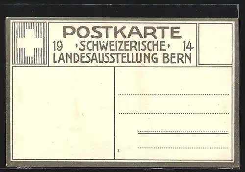 AK Bern, Schweiz. Landes Ausstellung 1914, Ansicht gegen Norden