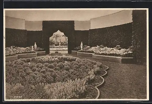 AK Dresden, Jubiläums-Gartenbau-Ausstellung 1926, Motiv aus 1. Blumenschau