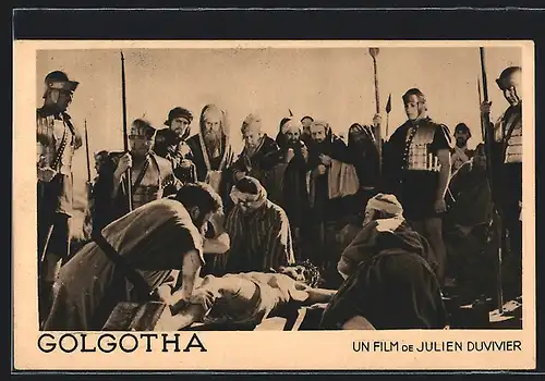 AK Kreuzigungsszene aus dem Film Golgotha von Julien Duvivier