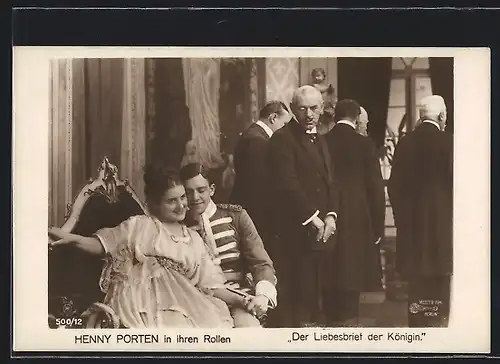 AK Filmszene aus Der Liebesbrief der Königin, Henny Porten