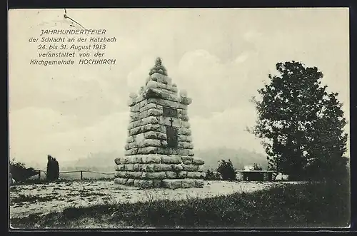 AK Ganzsache PP27C200: Hochkirch, Jahrhundertfeier der Schlacht an der Katzbach 1913