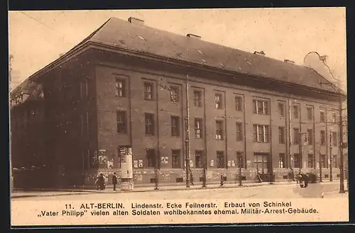 AK Berlin, Lindenstrasse, Ecke Feilnerstrasse, erbaut von Schinkel