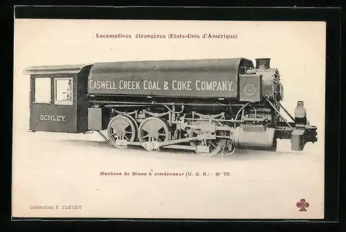 AK Machine de Mines à condenseur, Caswell Creek Coal & Coke Company