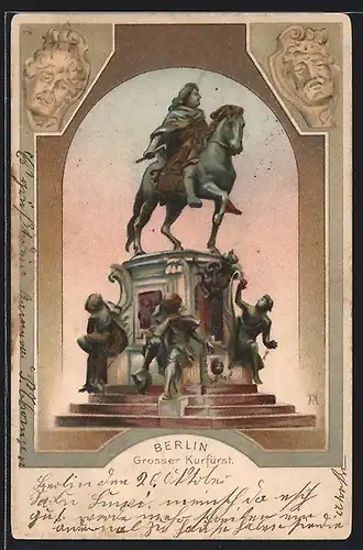 Künstler-Lithographie Berlin, Grosser Kurfürst, Reiterbildnis