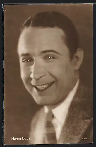 AK Schauspieler Monte Blue mit breitem Lächeln