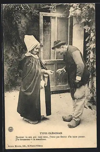 AK Types Oléronais, Trachten aus Aquitanien / Aquitaine