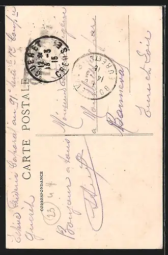 AK Aquitanien / Aquitaine, Types Creusois, Nous venons de la fontaine...