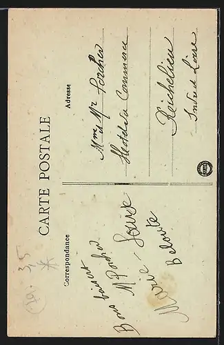 AK Thouars, Mariés Thouarsais, frisch vermähltes Paar