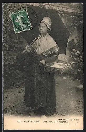 AK Montlucon, Paysanne des environs, Auvergne