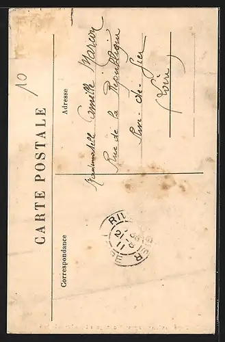 AK Type de vieux Paysan Montagnard (Collier de barbe à l`Auvergnat)