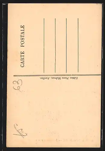 AK Jeune couple se rendant à la foire, Auvergne