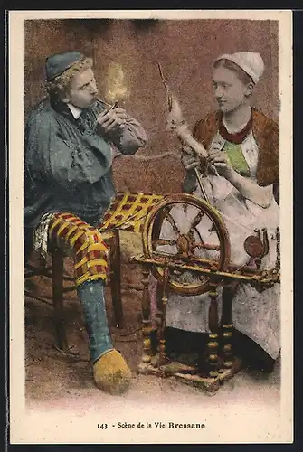 AK Scène de la Vie Bressane, Auvergne