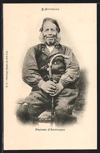 AK Vieux Paysan d`Auvergne
