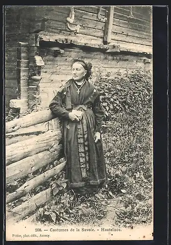 AK Costumes de la Savoie, Hauteluce, Auvergne