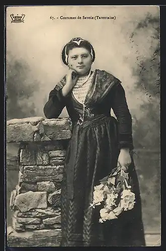 AK Costumes de Savoie, Tarentaise, Auvergne