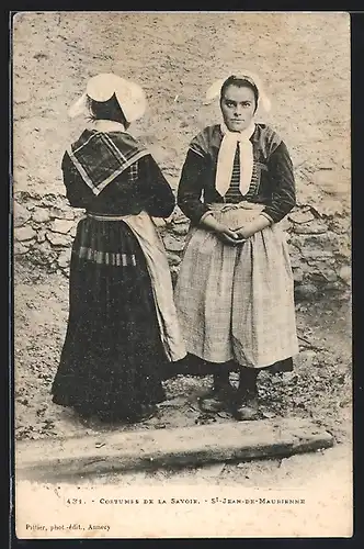 AK Saint-Jean-de-Maurienne, Costumes de la Savoie