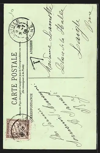 AK Types d`Auvergne, Visite à Grand Mère