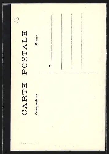 AK Types d`Auvergnats, Chemin de Nohanent